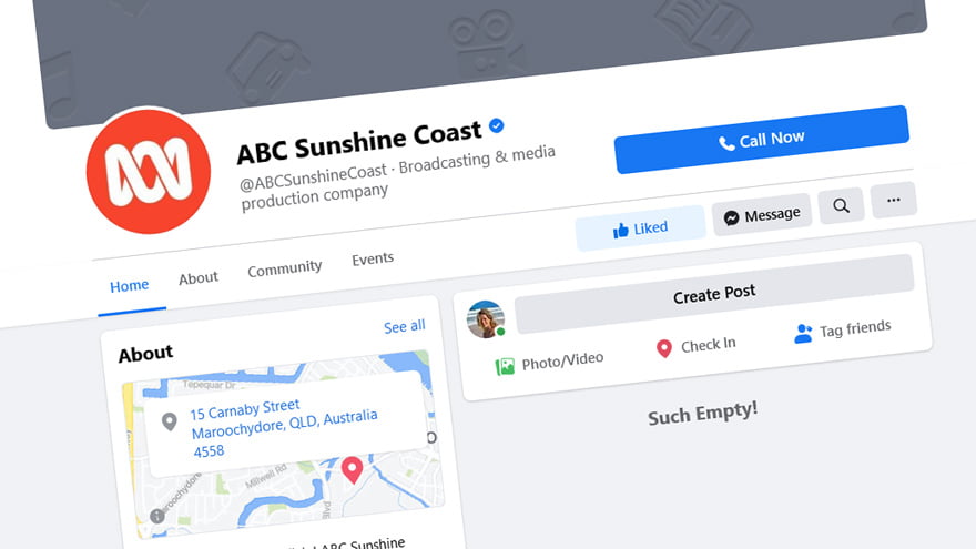 ABC Sunshine Coast Facebook Page Gone
